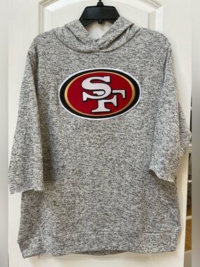 Antigua Heathered Gray San Francisco 49ers Absolute Pullover Hoodie